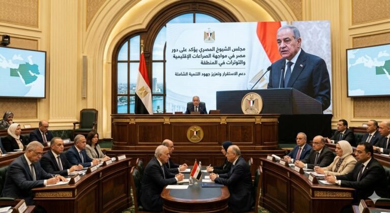 مجلس الشيوخ المصري يؤكد على دور مصر في مواجهة الصراعات الاقليمية والتوترات الحادثة في المنطقة
